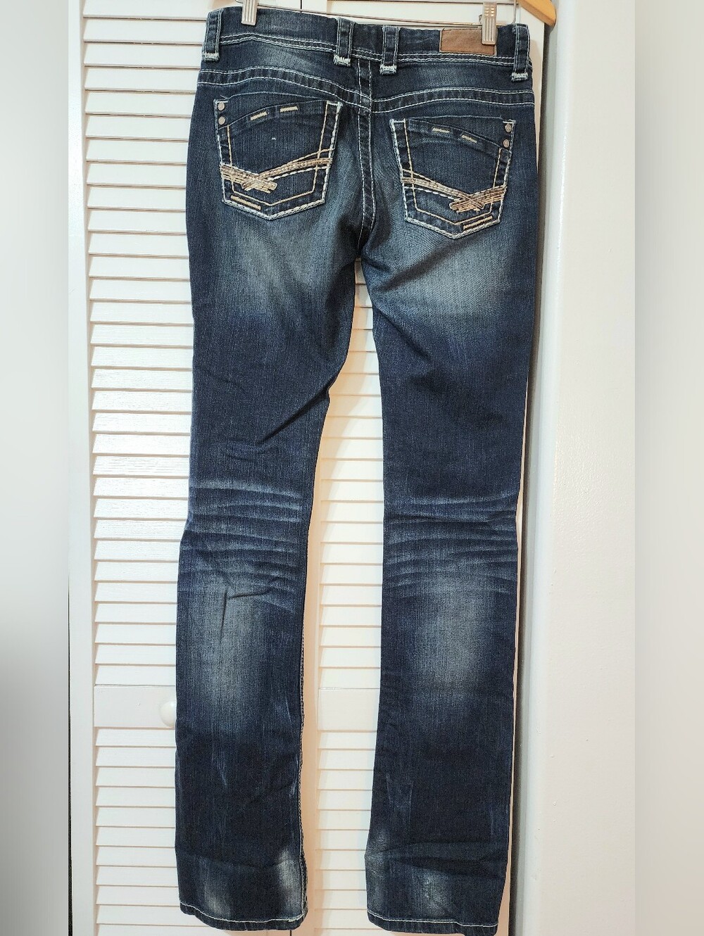 BKE Payton Low-Rise Slim Boot Classic Dark Wash Women’s Jeans - Blue